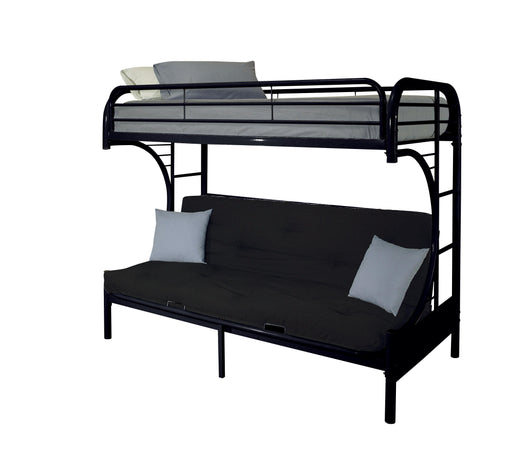 Eclipse Black Bunk Bed (Twin XL/Queen/Futon) - Marjories Furniture (Las Vegas, NV)