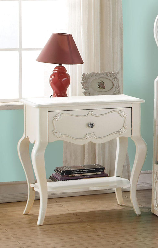 Edalene Pearl White Nightstand - Marjories Furniture (Las Vegas, NV)
