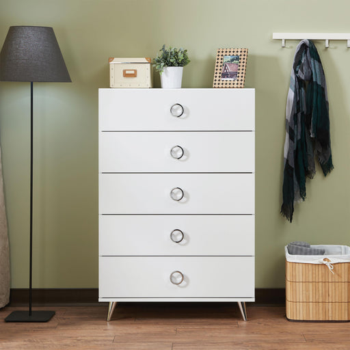 Elms White Chest - Marjories Furniture (Las Vegas, NV)