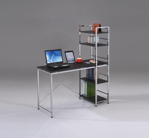 Elvis Black & Chrome Computer Desk - Marjories Furniture (Las Vegas, NV)