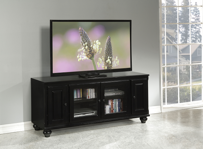 Ferla Black TV Stand - Marjories Furniture (Las Vegas, NV)