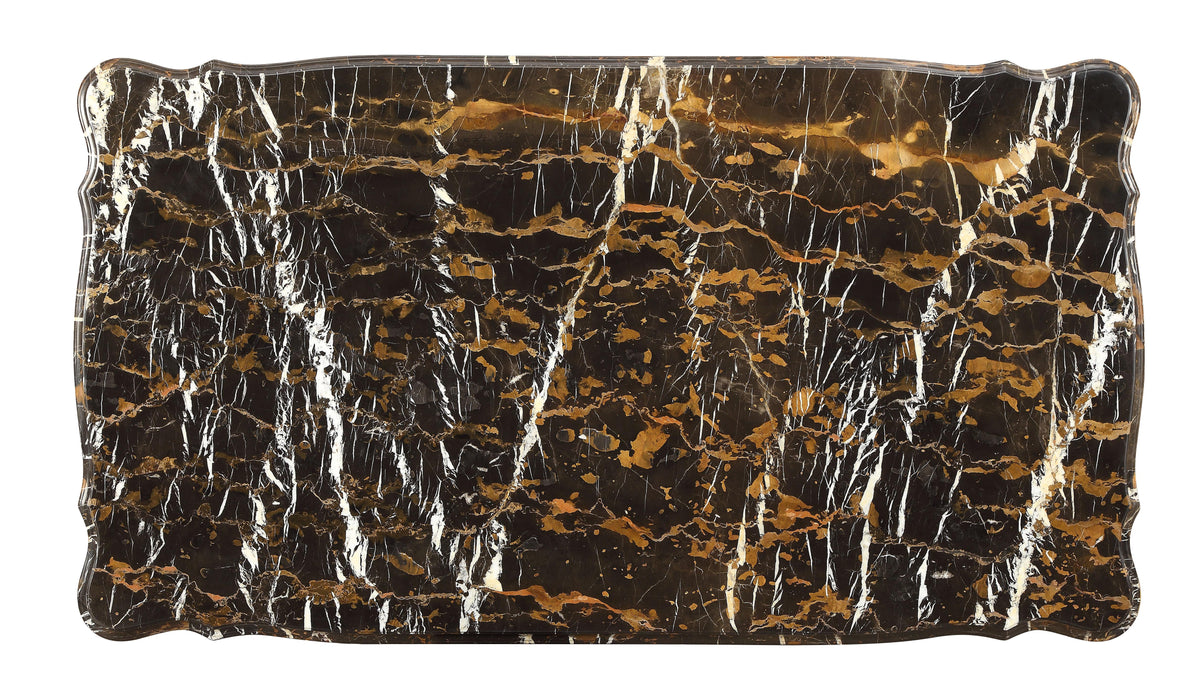 Forsythia Marble & Walnut Coffee Table - Marjories Furniture (Las Vegas, NV)