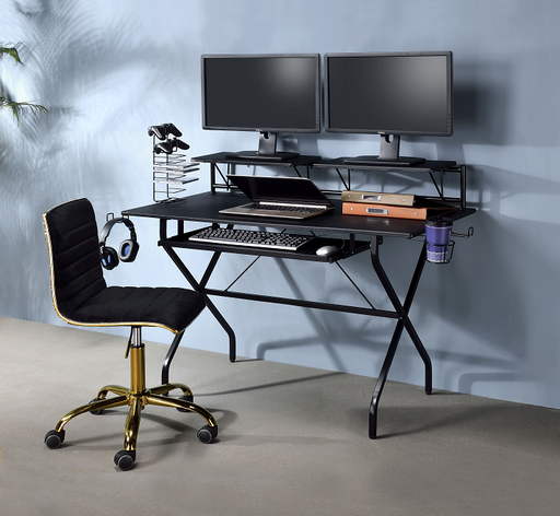 Hartman Black Computer Desk - Marjories Furniture (Las Vegas, NV)
