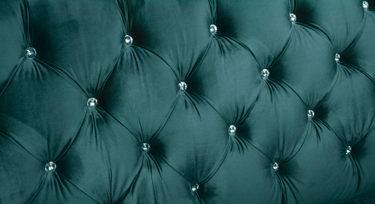Iberis Green Velvet Sofa - Marjories Furniture (Las Vegas, NV)