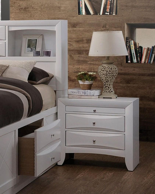 Ireland White Nightstand - Marjories Furniture (Las Vegas, NV)