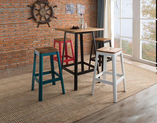 Jacotte Natural & Black Bar Table - Marjories Furniture (Las Vegas, NV)