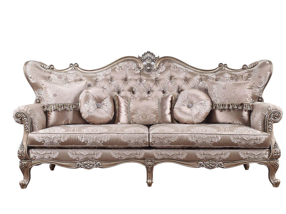 Jayceon - Sofa - Fabric & Champagne - Marjories Furniture (Las Vegas, NV)