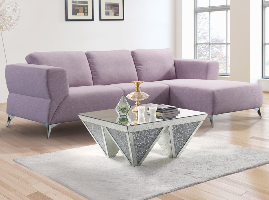 Josiah Pale Berries Fabric Sectional Sofa - Marjories Furniture (Las Vegas, NV)