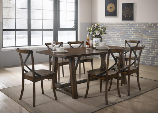 Kaelyn Dark Oak Dining Table - Marjories Furniture (Las Vegas, NV)