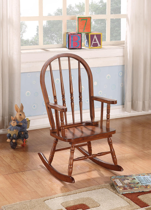 Kloris Tobacco Youth Rocking Chair - Marjories Furniture (Las Vegas, NV)