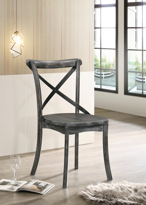 Kendric Rustic Gray Side Chair - Marjories Furniture (Las Vegas, NV)