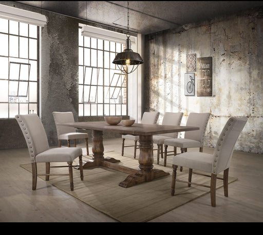 Leventis Weathered Oak Dining Table - Marjories Furniture (Las Vegas, NV)