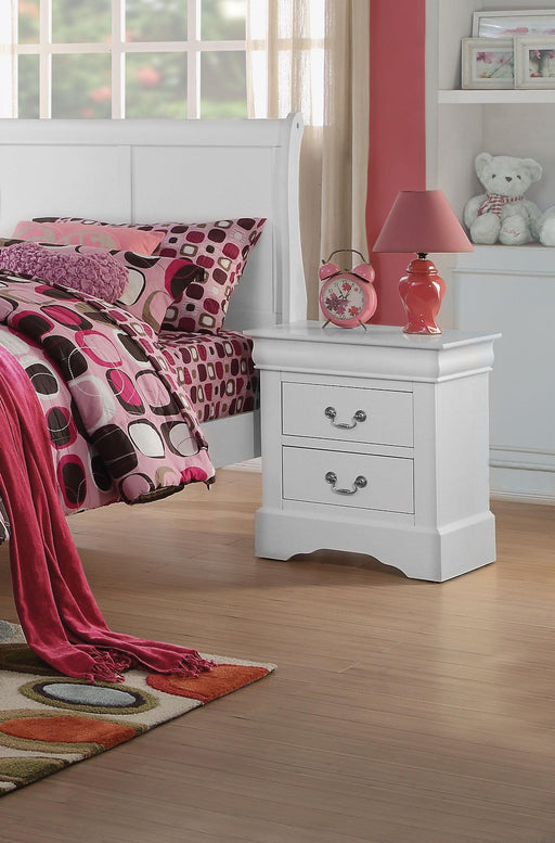 Louis Philippe III White Nightstand - Marjories Furniture (Las Vegas, NV)