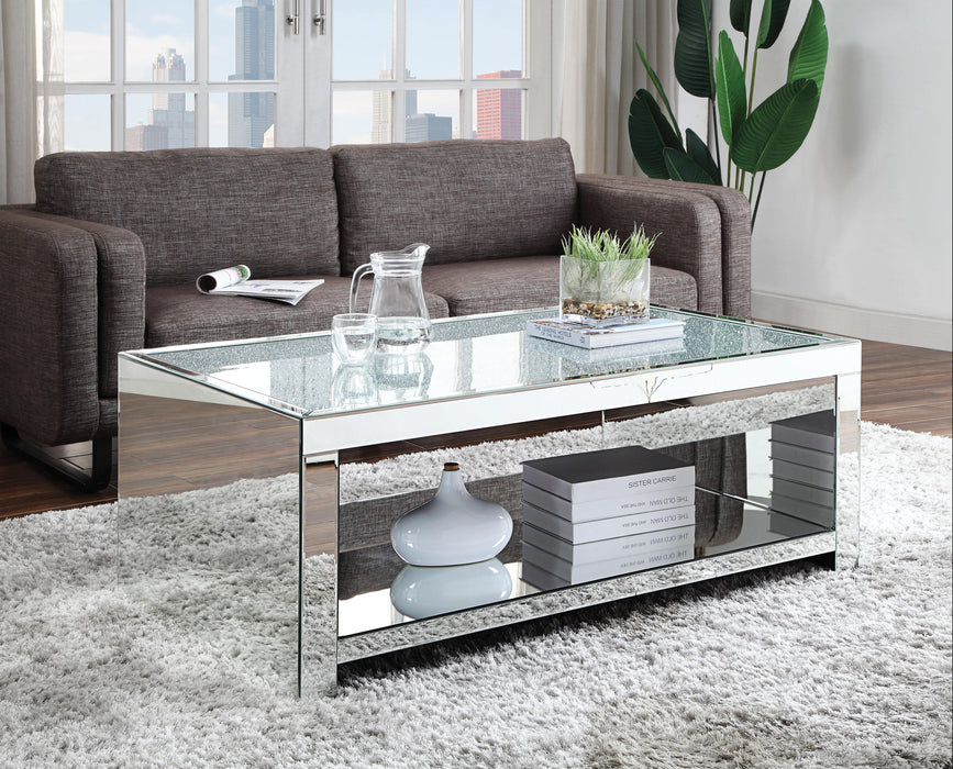 Malish Mirrored Coffee Table - Marjories Furniture (Las Vegas, NV)