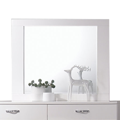 Naima II White High Gloss Mirror - Marjories Furniture (Las Vegas, NV)