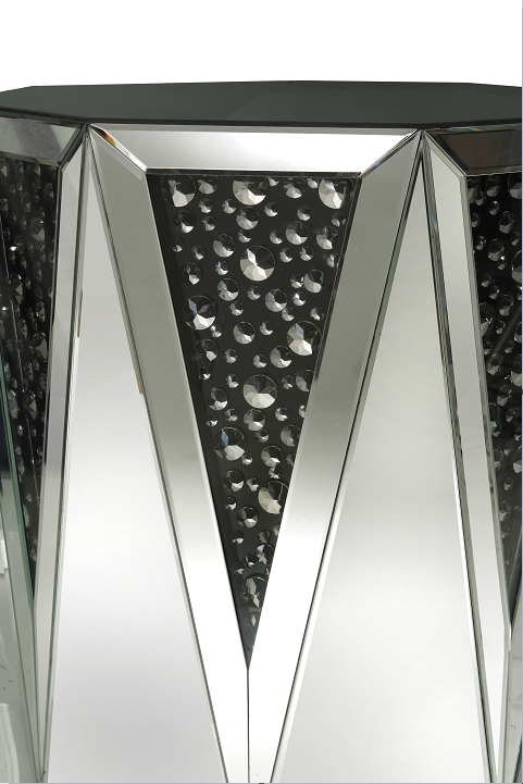 Noor Mirrored & Faux GemStones Coffee Table - Marjories Furniture (Las Vegas, NV)