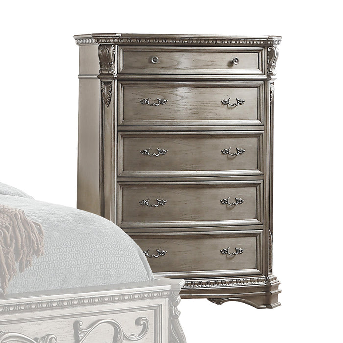 Northville Antique Silver Chest - Marjories Furniture (Las Vegas, NV)