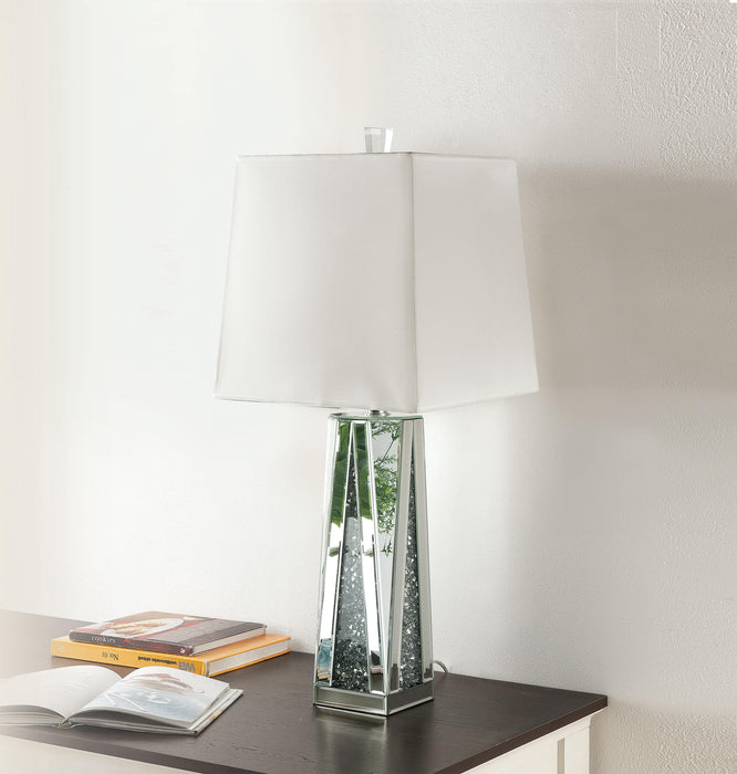 Noralie Mirrored & Faux Diamonds Table Lamp - Marjories Furniture (Las Vegas, NV)