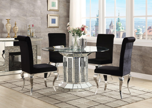 Noralie Mirrored & Faux Diamonds Dining Table - Marjories Furniture (Las Vegas, NV)