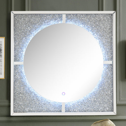 Nowles Mirrored & Faux Stones Wall Decor (LED) - Marjories Furniture (Las Vegas, NV)