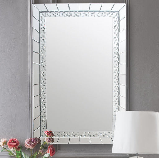 Nysa Mirrored & Faux Crystals Console Table - Marjories Furniture (Las Vegas, NV)