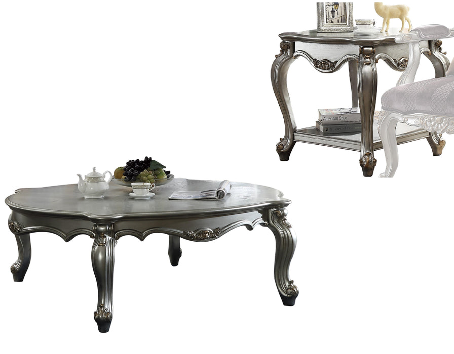 Picardy Antique Platinum Coffee Table - Marjories Furniture (Las Vegas, NV)