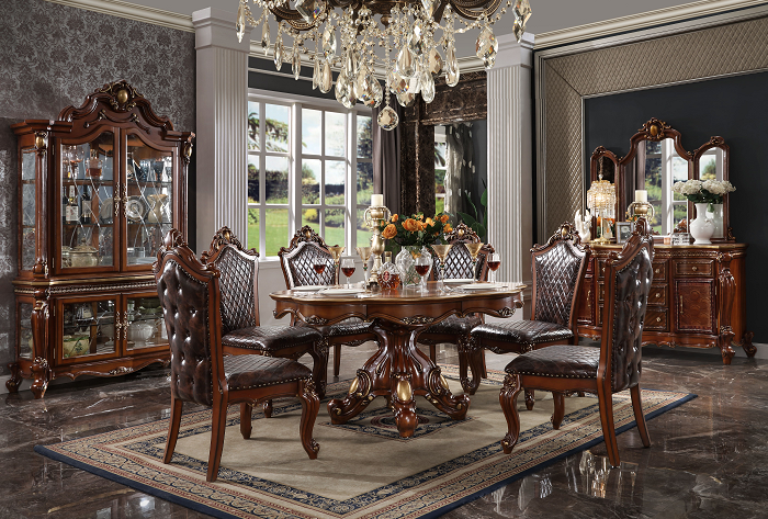 Picardy Cherry Oak Dining Table - Marjories Furniture (Las Vegas, NV)
