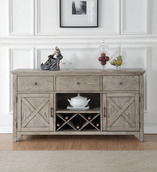 Rocky Gray Oak Server - Marjories Furniture (Las Vegas, NV)
