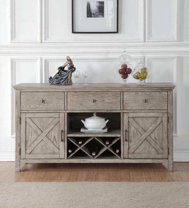 Rocky Gray Oak Server - Marjories Furniture (Las Vegas, NV)