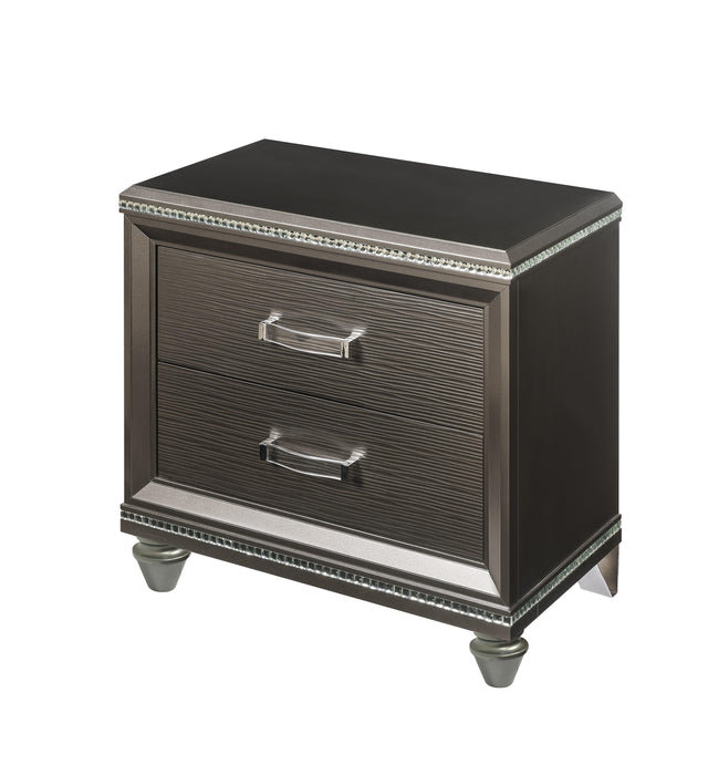 Sadie Dark Champagne Nightstand - Marjories Furniture (Las Vegas, NV)