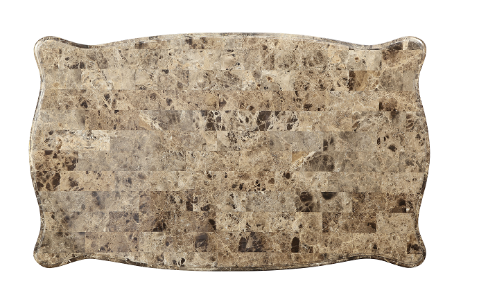 Shalisa Marble & Walnut Coffee Table - Marjories Furniture (Las Vegas, NV)