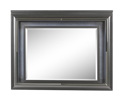 Sawyer Metallic Gray Mirror (LED) - Marjories Furniture (Las Vegas, NV)