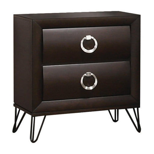 Tablita Dark Merlot Nightstand - Marjories Furniture (Las Vegas, NV)