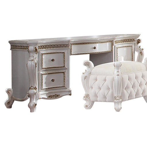 Picardy Antique Pearl Vanity Desk - Marjories Furniture (Las Vegas, NV)