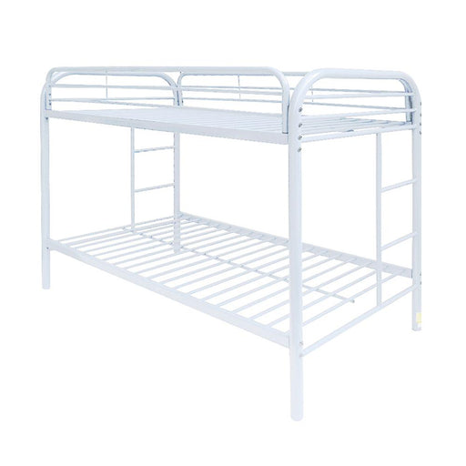 Thomas White Bunk Bed (Twin/Twin) - Marjories Furniture (Las Vegas, NV)