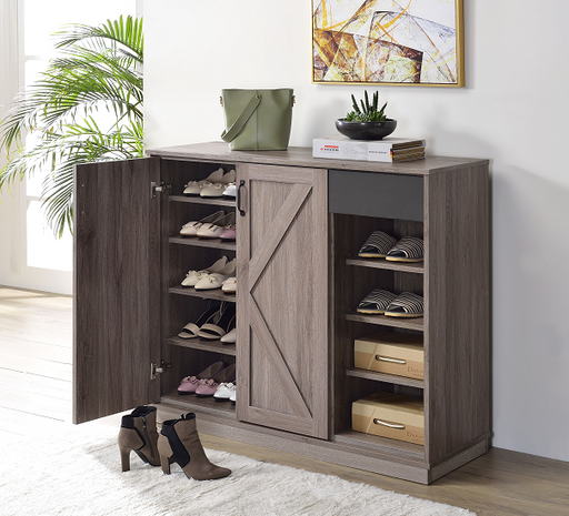 Toski Rustic Gray Oak Cabinet - Marjories Furniture (Las Vegas, NV)