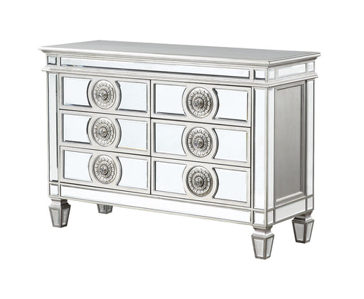 Varian Mirrored & Antique Platinum Server - Marjories Furniture (Las Vegas, NV)