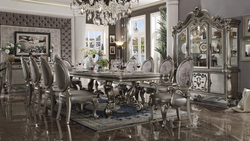 Versailles Antique Platinum Dining Table - Marjories Furniture (Las Vegas, NV)