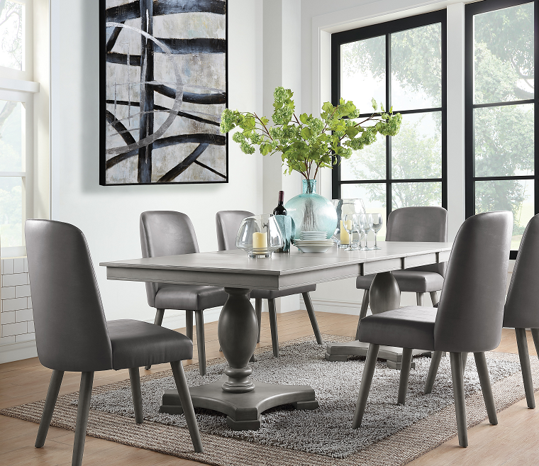Waylon Gray Oak Dining Table - Marjories Furniture (Las Vegas, NV)
