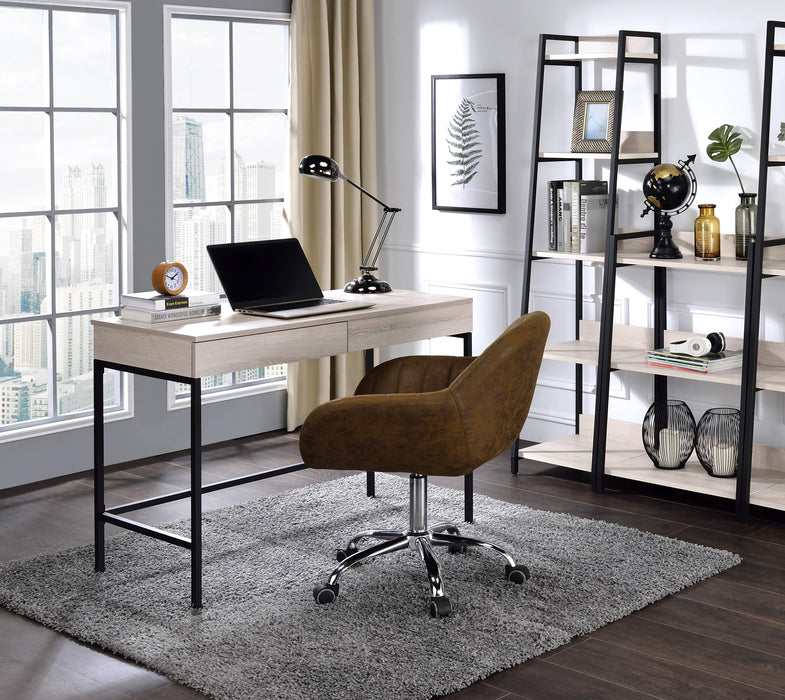 Wendral Natural & Black Desk - Marjories Furniture (Las Vegas, NV)
