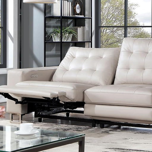 ABBERTON Power Loveseat, Beige - Marjories Furniture (Las Vegas, NV)