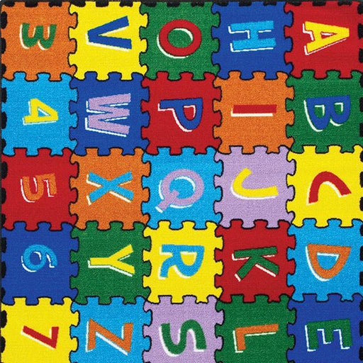 Abbey Alphabet/Multi 4' 9" X 6' 9" Area Rug - Marjories Furniture (Las Vegas, NV)