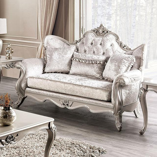 Acapulco White & Espresso Loveseat - Marjories Furniture (Las Vegas, NV)