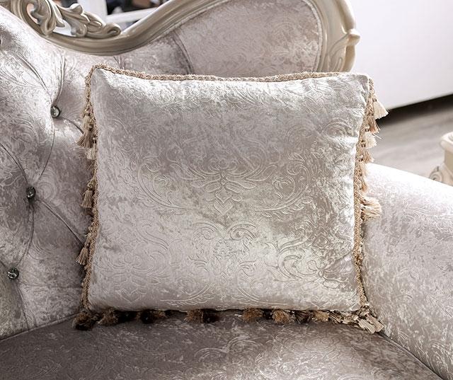 Acapulco White & Espresso Loveseat - Marjories Furniture (Las Vegas, NV)