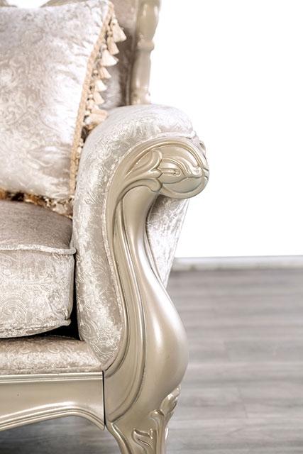 Acapulco White & Espresso Sofa - Marjories Furniture (Las Vegas, NV)