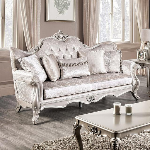 Acapulco White & Espresso Sofa - Marjories Furniture (Las Vegas, NV)