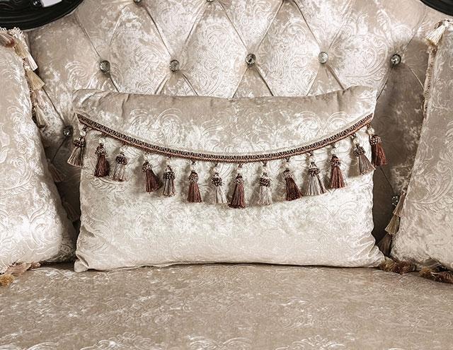 Acapulco White & Espresso Loveseat - Marjories Furniture (Las Vegas, NV)