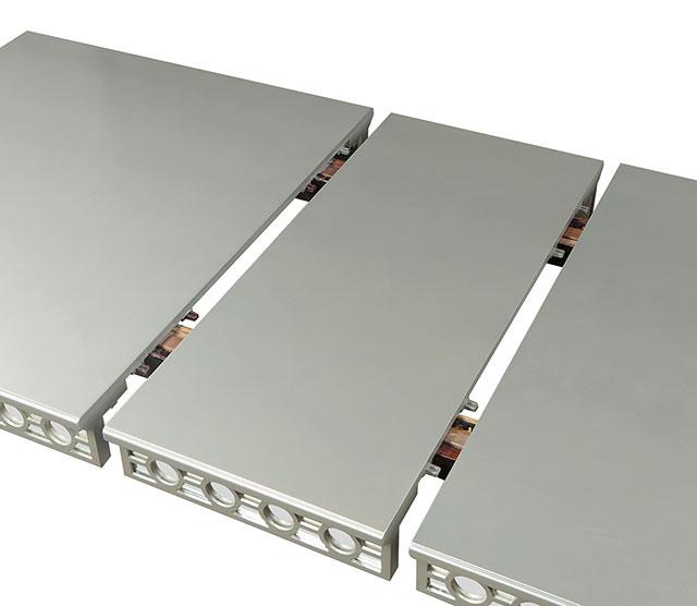 ADALIA Dining Table, Silver - Marjories Furniture (Las Vegas, NV)