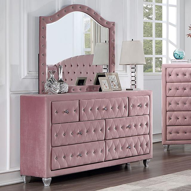 ZOHAR Dresser, Pink - Marjories Furniture (Las Vegas, NV)
