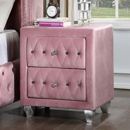ZOHAR Night Stand, Pink - Marjories Furniture (Las Vegas, NV)